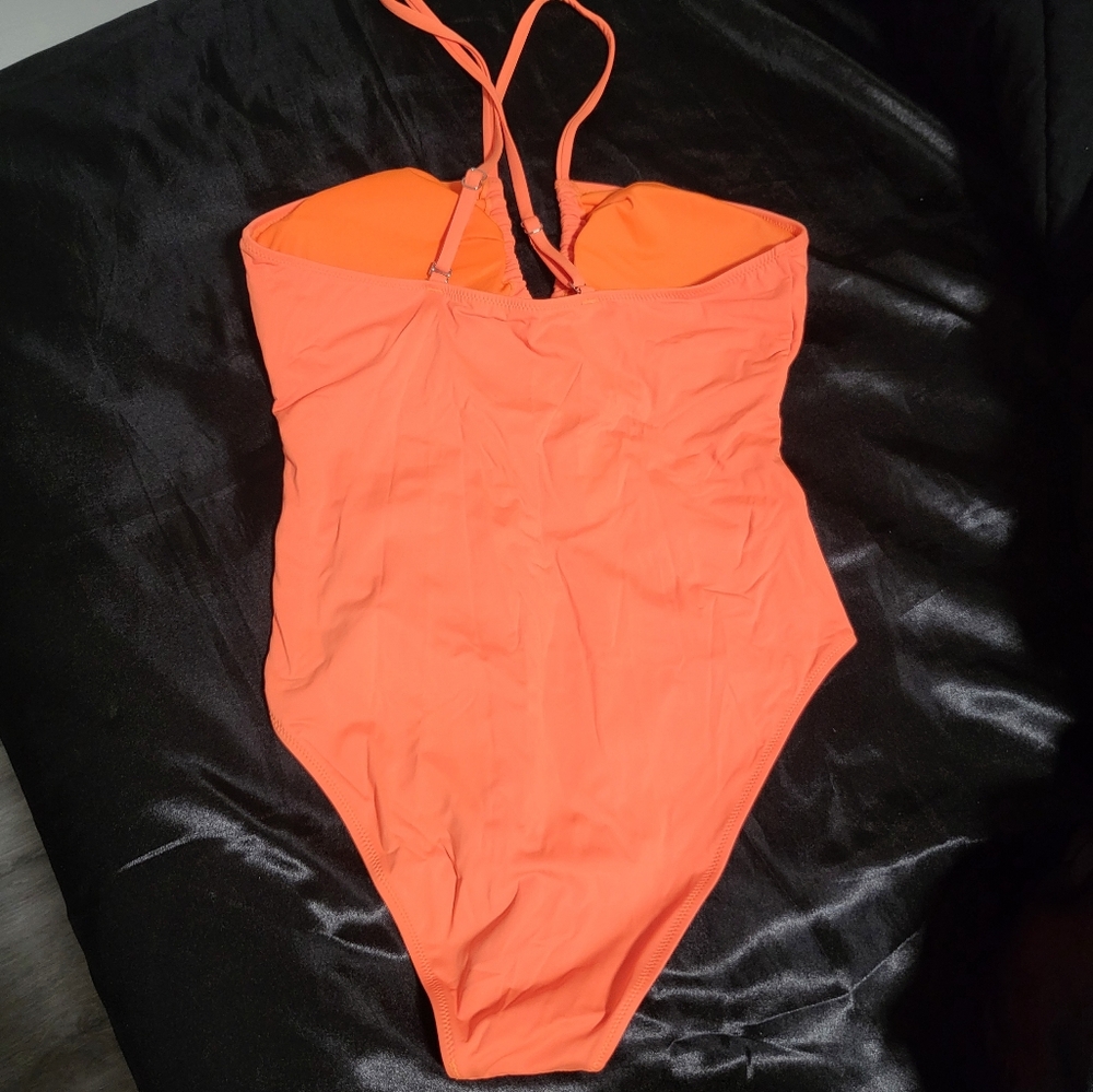 NWOT Fashion Nova Orange Swimsuit L - Picture 5 of 7